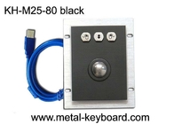 Μαύρο Trackball μετάλλων χρώματος ποντίκι με 3 κουμπιά για τις συσκευές muti-χρήσης