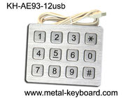 Ανοξείδωτο αριθμητικών πληκτρολογίων δυναμωμένων μετάλλων περίπτερων αριθμητικά 4 X 3 με 12 κλειδιά