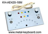Βιομηχανικό πληκτρολόγιο 18 μετάλλων επιτροπής μετάλλων απόδειξης βανδαλισμού κλειδιά με USB/PS2 διεπαφή
