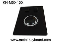 Θαλάσσιο ποντίκι καταδίωξης ελέγχου με τη μαύρη επιτροπή μετάλλων και 50MM Trackball ρητίνης βιομηχανικό