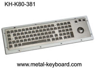 80 βιομηχανικό πληκτρολόγιο μετάλλων κλειδιών εκτιμημένο IP65 με Trackball το ποντίκι και το αριθμητικό αριθμητικό πληκτρολόγιο