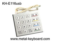 Τραχύ αριθμητικό πληκτρολόγιο περίπτερων πρόσβασης μετάλλων USB με 16 κλειδιά 4x4 στη μήτρα