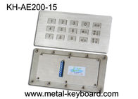Βιομηχανικό πληκτρολόγιο μετάλλων περίπτερων απόδειξης βανδάλων, βιομηχανικό αριθμητικό πληκτρολόγιο επιτροπής ανοξείδωτου 15 κλειδιών