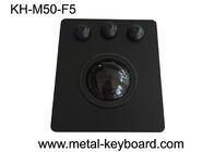 η μαύρη επιτροπή 50mm τοποθετεί Trackball την υψηλή ευαισθησία PS/2/τη διεπαφή OEM/ODM USB διαθέσιμη