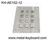 12 τοποθετημένο επιτροπή αριθμητικό πληκτρολόγιο 2mm σχεδιαγράμματος κλειδιών 3x4 ανοξείδωτο ώθησης