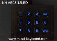 Κλειδιά αριθμητικών πληκτρολογίων 4X3 12 ανοξείδωτου Backlight των ανθεκτικών οδηγήσεων νερού