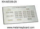 Customized Rugged Industrial Metal Keyboard for Charging Kiosk with 29 Keys