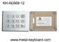 Stainless Steel Metal Keypad in 3x4 Matrix 12 Keys , Vandal Proof Keypad