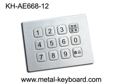 Αριθμητικό αριθμητικό πληκτρολόγιο μετάλλων 12 κλειδιών ανοξείδωτου μίνι για τη μηχανή πώλησης
