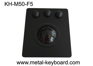 η μαύρη επιτροπή 50mm τοποθετεί Trackball την υψηλή ευαισθησία PS/2/τη διεπαφή OEM/ODM USB διαθέσιμη