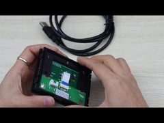 Ανθεκτικό στη σκόνη βιομηχανικό mouse pad από πλαστικό υλικό, μαύρο, σφραγισμένο