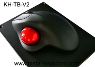 Trackball ρητίνης με τη μαύρη τοποθετημένη μέταλλο επιτροπή, βιομηχανικό ποντίκι υπολογιστών