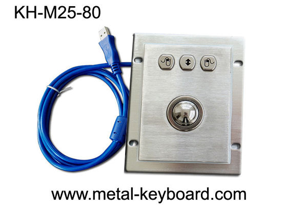 3 τα κουμπιά IP65 τοποθέτησαν το τραχύ βιομηχανικό ανοξείδωτο ποντικιών υπολογιστών ελαφρύ