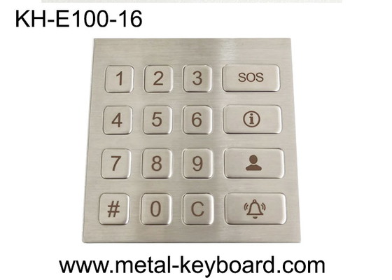 Μέταλλο PinPad περίπτερων με το νερό - ανθεκτικό αριθμητικό πληκτρολόγιο βανδάλων απόδειξης